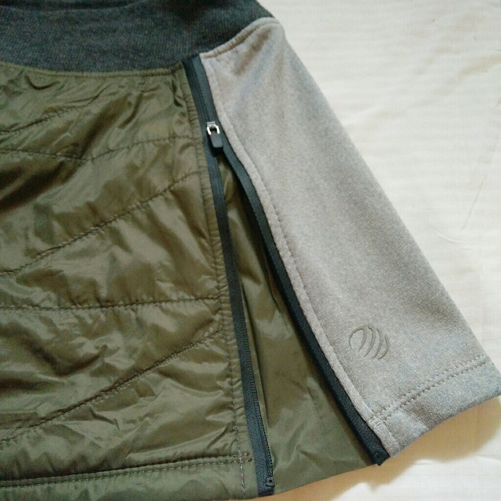 MPG Outerwear Quilt Knit Sweater Skirt XS